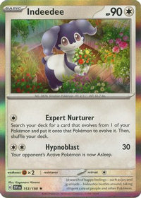 Indeedee 153  - Holofoil SV01 Scarlet & Violet Base Set - Rare