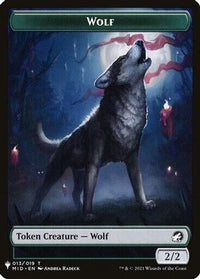Wolf // Ashaya, the Awoken World Double-Sided Token -  (LIST-13 // 7) - The List Reprints