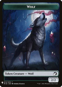 Wolf // Soldier Double-Sided Token -  (LIST-13 // 2) - The List Reprints