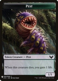 Pest // Emblem - Lukka, Wayward Bonder Double-Sided Token -  (LIST-5 // 8) - The List Reprints