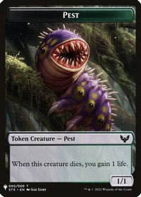 Pest // Emblem - Jace, Telepath Unbound Double-Sided Token -  (LIST-5 // 12) - The List Reprints