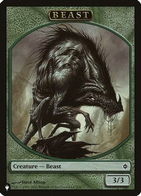 Beast // Emblem - Liliana, Defiant Necromancer Double-Sided Token -  (LIST-1 // 13) - The List Reprints