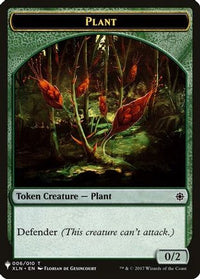 Plant // Emblem - Chandra, Roaring Flame Double-Sided Token -  (LIST-6 // 14) - The List Reprints
