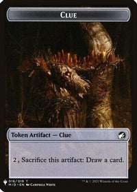 Clue // Golem Double-sided Token -  (LIST-16 // 26) - The List Reprints