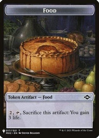 Food // Golem Double-sided Token -  (LIST-17 // 27) - The List Reprints