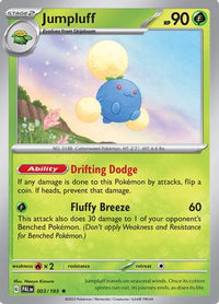 Jumpluff 003  - Holofoil SV02 Paldea Evolved - Rare