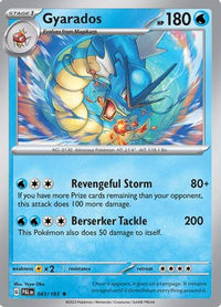 Gyarados 043  - Holofoil SV02 Paldea Evolved - Rare