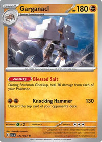 Garganacl 123  - Holofoil SV02 Paldea Evolved - Rare