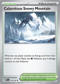 Calamitous Snowy Mountain 174  SV02 Paldea Evolved - Uncommon