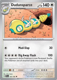 Dudunsparce 157  SV02 Paldea Evolved - Uncommon
