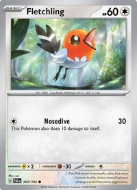 Fletchling 163  SV02 Paldea Evolved - Common