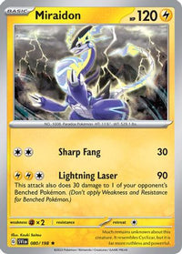 Miraidon - 080/198/198  Deck Exclusives - Rare