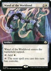 Wand of the Worldsoul (MOC-107) - March of the Machine Commander: (Extended Art) Foil