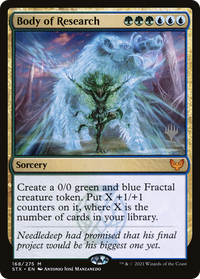 Body of Research (Promo Pack) [Strixhaven: School of Mages Promos]