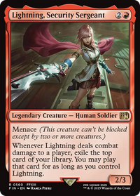 Lightning, Security Sergeant -  (FIN-560) - FINAL FANTASY