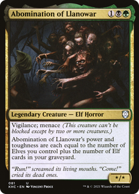 Abomination of Llanowar [Kaldheim Commander]