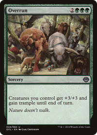 Overrun (Garruk vs. Liliana) [Duel Decks Anthology]