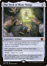 The Deck of Many Things (Promo Pack) [Dungeons & Dragons: Adventures in the Forgotten Realms Promos]