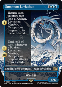 Summon: Leviathan - : (enchantment) (Borderless) Foil (FIN-361) - FINAL FANTASY
