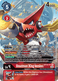 Shoutmon (King Version) [BT10-111] (Alternate Art) [Xros Encounter]