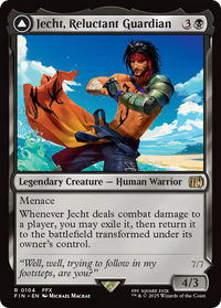 Jecht, Reluctant Guardian // Braska's Final Aeon - : (enchantment) (FIN-104) - FINAL FANTASY