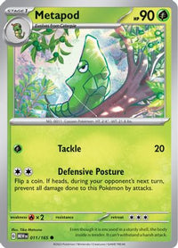 Metapod 011  SV Scarlet & Violet 151 - Common