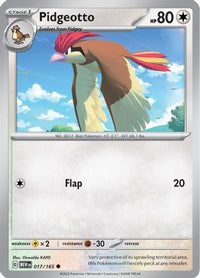 Pidgeotto 017  SV Scarlet & Violet 151 - Common