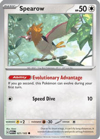 Spearow 021  SV Scarlet & Violet 151 - Common