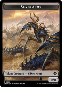 Sliver Army // Sliver Double-Sided Token -  (CMM-68 // 57) - Commander Masters