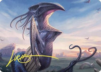 Sentinel Sliver Art Card (Gold-Stamped Signature) -  (ASCMM-076) - Art Series: Commander Masters
