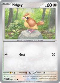 Pidgey 162  SV03 Obsidian Flames - Common