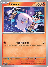 Litwick 036  SV03 Obsidian Flames - Common