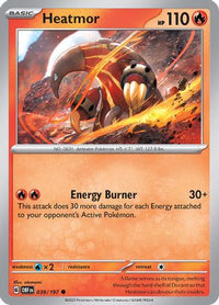 Heatmor 039  SV03 Obsidian Flames - Common