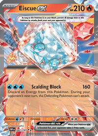 Eiscue ex 042  - Holofoil SV03 Obsidian Flames - Double Rare