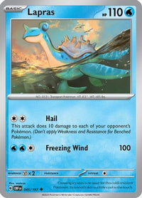 Lapras 045  SV03 Obsidian Flames - Uncommon