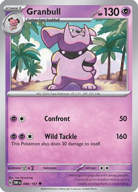 Granbull 088  SV03 Obsidian Flames - Uncommon
