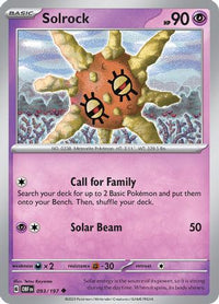 Solrock 093  SV03 Obsidian Flames - Uncommon