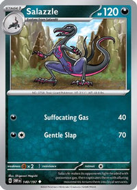 Salazzle 140  SV03 Obsidian Flames - Uncommon