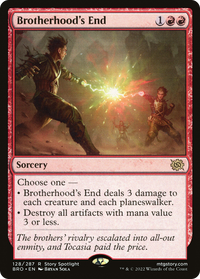 Brotherhood's End [The Brothers' War]
