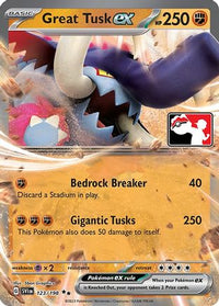 Great Tusk ex  - Holofoil Prize Pack Series Cards - Double Rare