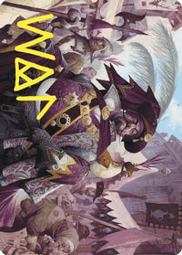 Discerning Financier Art Card (Gold-Stamped Signature) -  (ASWOE-002) - Art Series: Wilds of Eldraine