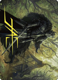 Agatha's Champion Art Card (Gold-Stamped Signature) -  (ASWOE-022) - Art Series: Wilds of Eldraine