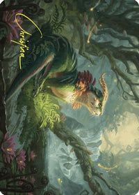 Elusive Otter Art Card (Gold-Stamped Signature) -  (ASWOE-037) - Art Series: Wilds of Eldraine