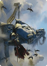 Skybeast Tracker Art Card -  (ASWOE-027) - Art Series: Wilds of Eldraine