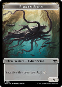 Eldrazi Scion // Construct (0041) Double-Sided Token [Commander Masters Tokens]