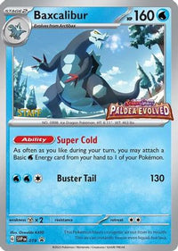 Baxcalibur (Prerelease) [Staff] 019  - Holofoil SV Scarlet & Violet Promo Cards - Promo