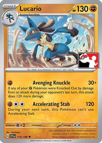 Lucario 114/198  Prize Pack Series Cards - Uncommon