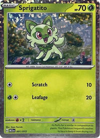 Sprigatito 001  - Holofoil McDonalds Promos 2023 - Promo