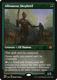 Allosaurus Shepherd (Foil Etched) -  Foil (2X2-457) - Double Masters 2022