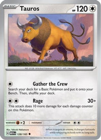 Tauros 128  SV Scarlet & Violet 151 - Uncommon